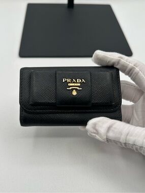 Prada Saffiano Leather Key / Card Holder